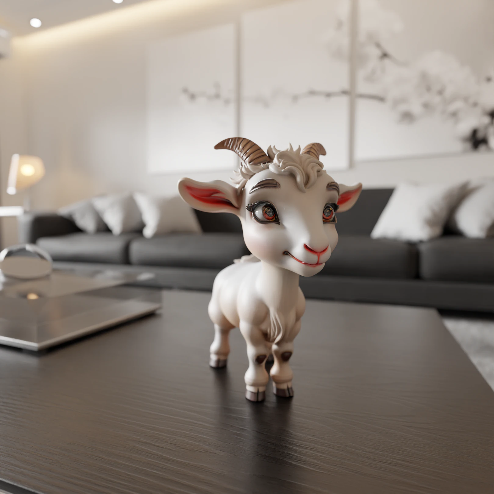 Goat 3D Print Model .c4d .max .obj .3ds .fbx .stl .blend 