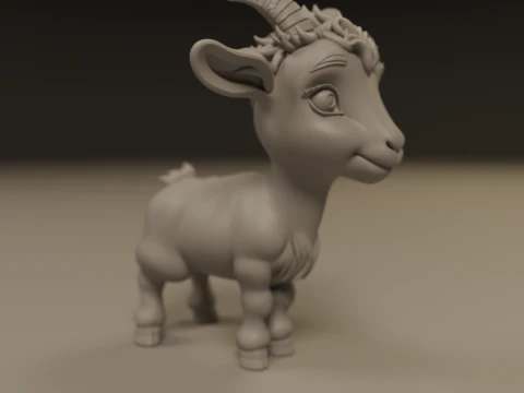 Goat 3D Print Model