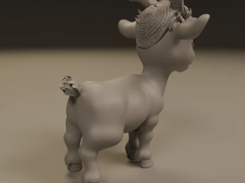 Goat 3D Print Model