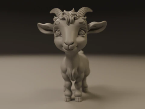 Goat 3D Print Model