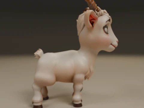 Goat 3D Print Model