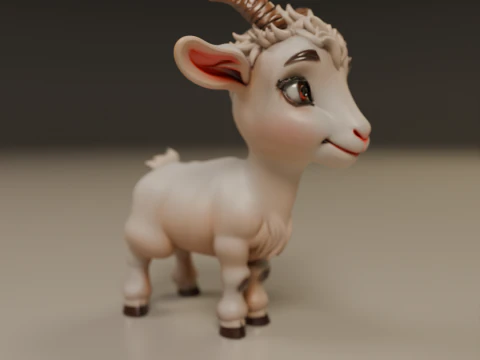 Goat 3D Print Model
