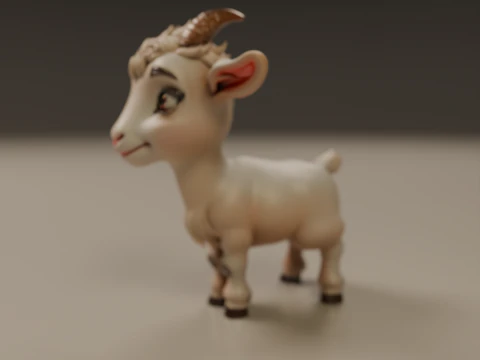 Goat 3D Print Model