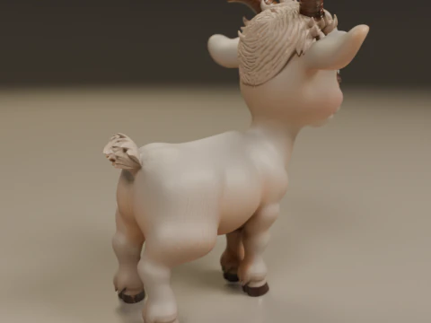 Goat 3D Print Model