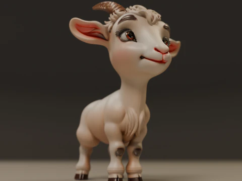 Goat 3D Print Model
