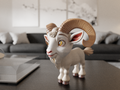 Goat 3D Print Model
