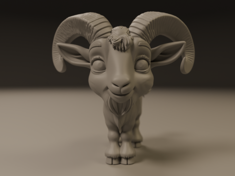 Goat 3D Print Model