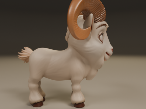 Goat 3D Print Model