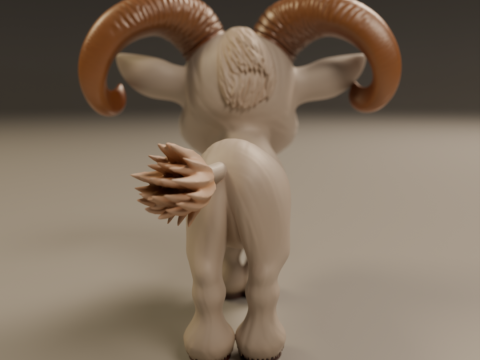 Goat 3D Print Model