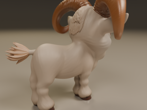 Goat 3D Print Model