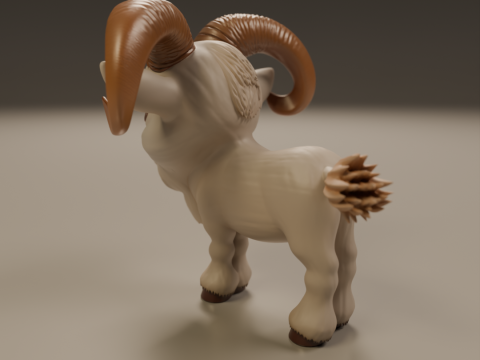 Goat 3D Print Model