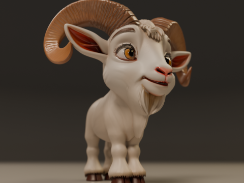 Goat 3D Print Model
