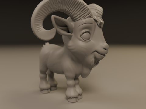 Goat 3D Print Model