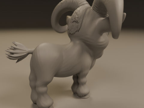 Goat 3D Print Model