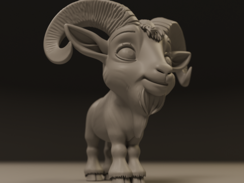 Goat 3D Print Model
