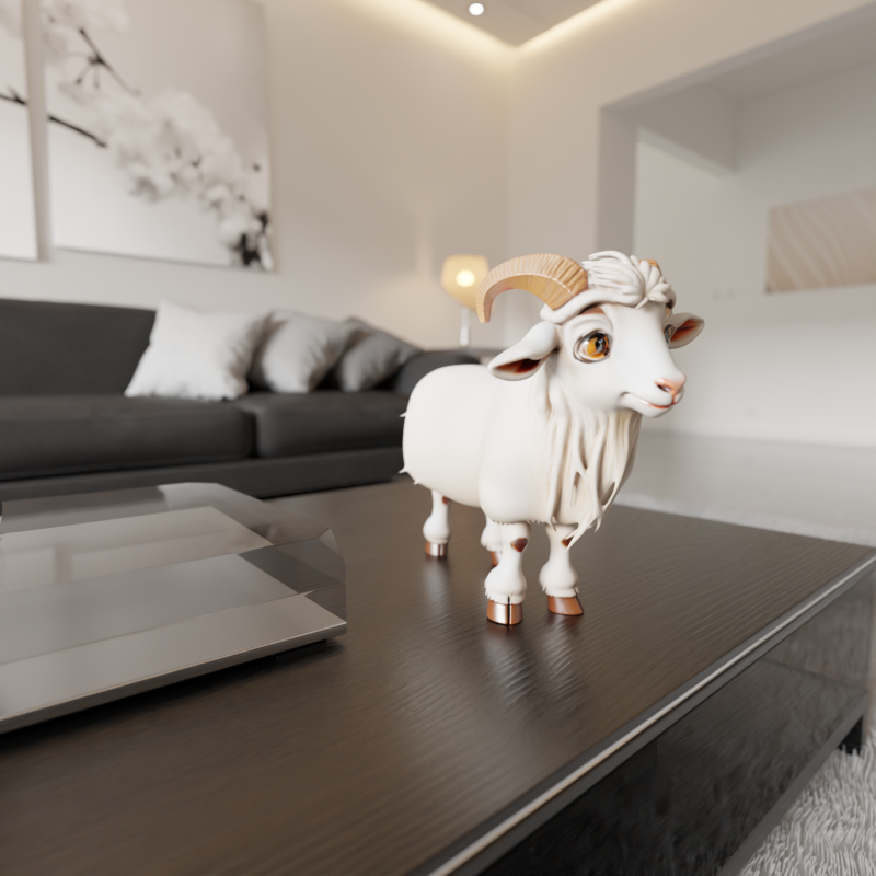 Goat Modello di stampa 3D .c4d .max .obj .3ds .fbx .stl .blend
