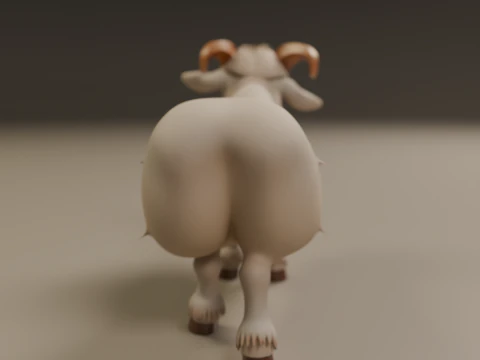 山羊 3D 打印模型