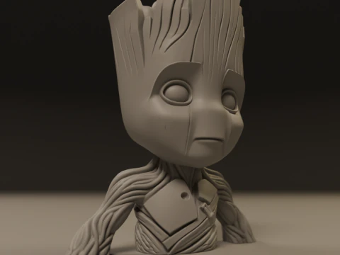 Baby Groot 3D Print Model