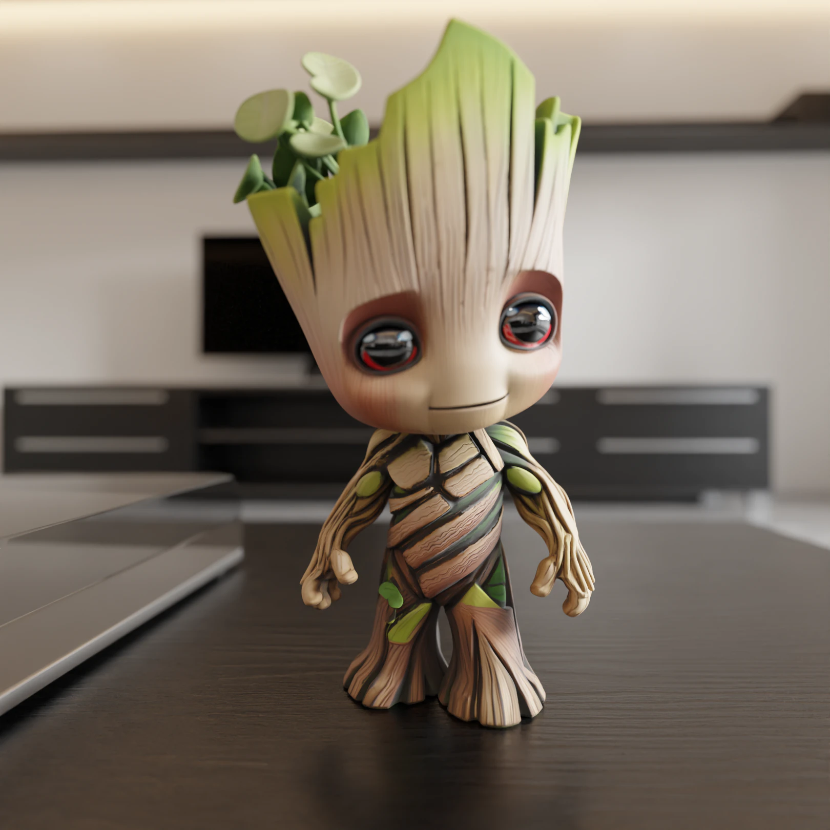 Baby Groot 3D Print Model .c4d .max .obj .3ds .fbx .stl .blend 