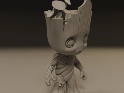 Baby Groot 3D Print Model