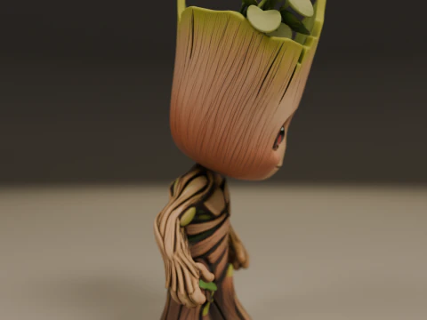 Baby Groot 3D Print Model