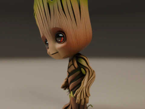 Baby Groot 3D Print Model
