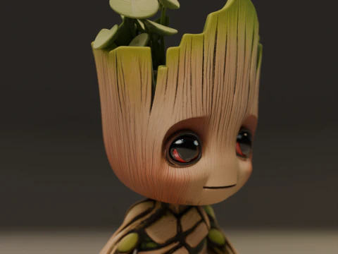 Baby Groot 3D Print Model