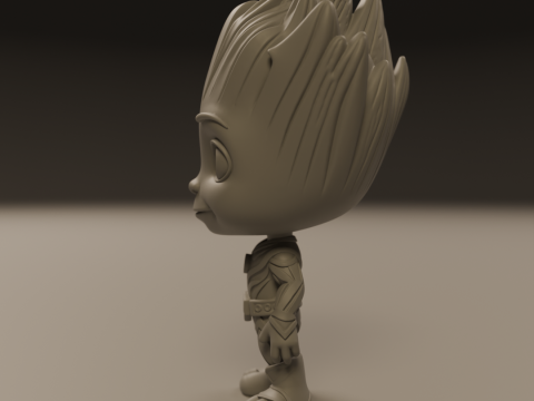Baby Groot Modelo de Impressão 3D
