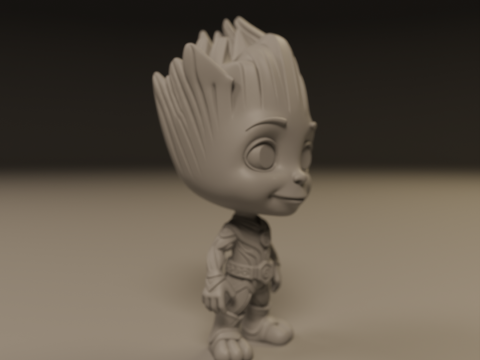 Baby Groot Modelo de Impressão 3D