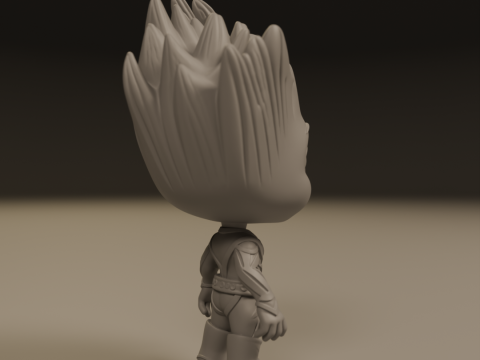 Baby Groot Modelo de Impressão 3D