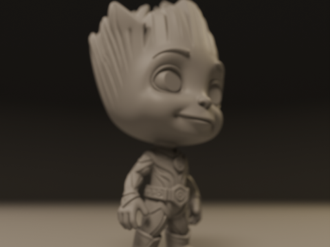 Baby Groot Modelo de Impressão 3D