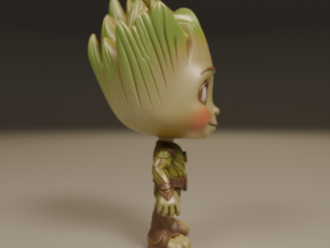 Baby Groot Modelo de Impressão 3D