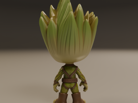 Baby Groot Modelo de Impressão 3D