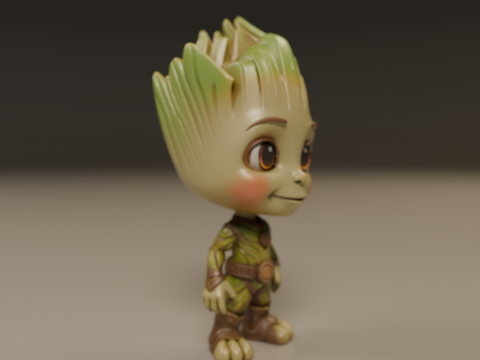 Baby Groot Modelo de Impressão 3D
