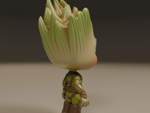 Baby Groot Modelo de Impressão 3D
