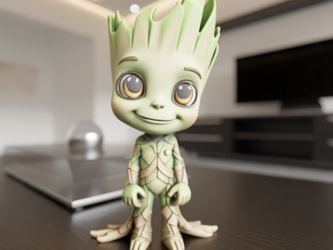 Baby groot Modelo de Impressão 3D