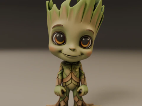 Baby groot 3D Print Model