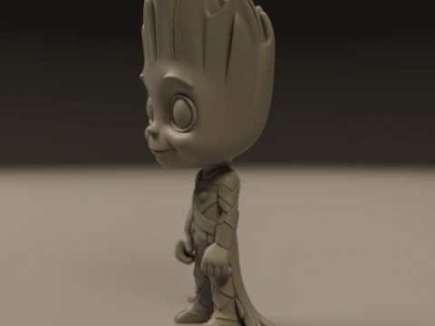 Baby groot 3D Print Model