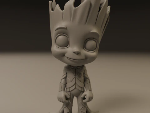 Baby groot 3D Print Model