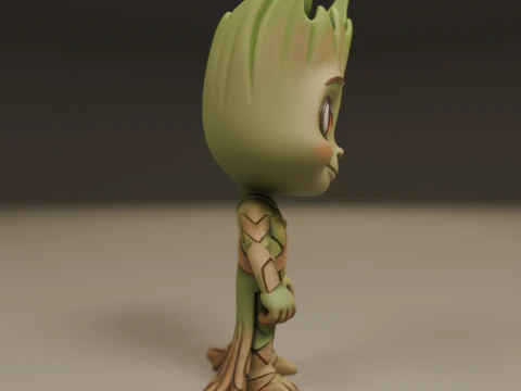 Baby groot 3D Print Model