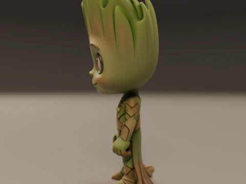 Baby groot 3D Print Model