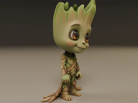 Baby groot 3D Print Model