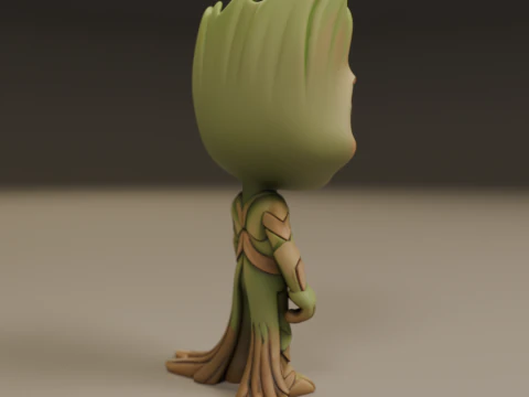 Baby groot 3D Print Model