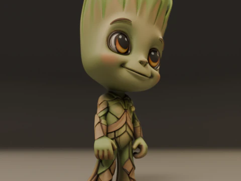 Baby groot 3D Print Model