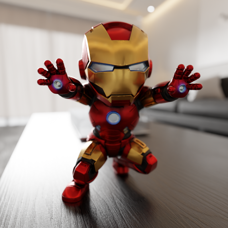Baby iron man Model Cetak 3D .c4d .max .obj .3ds .fbx .stl .blend