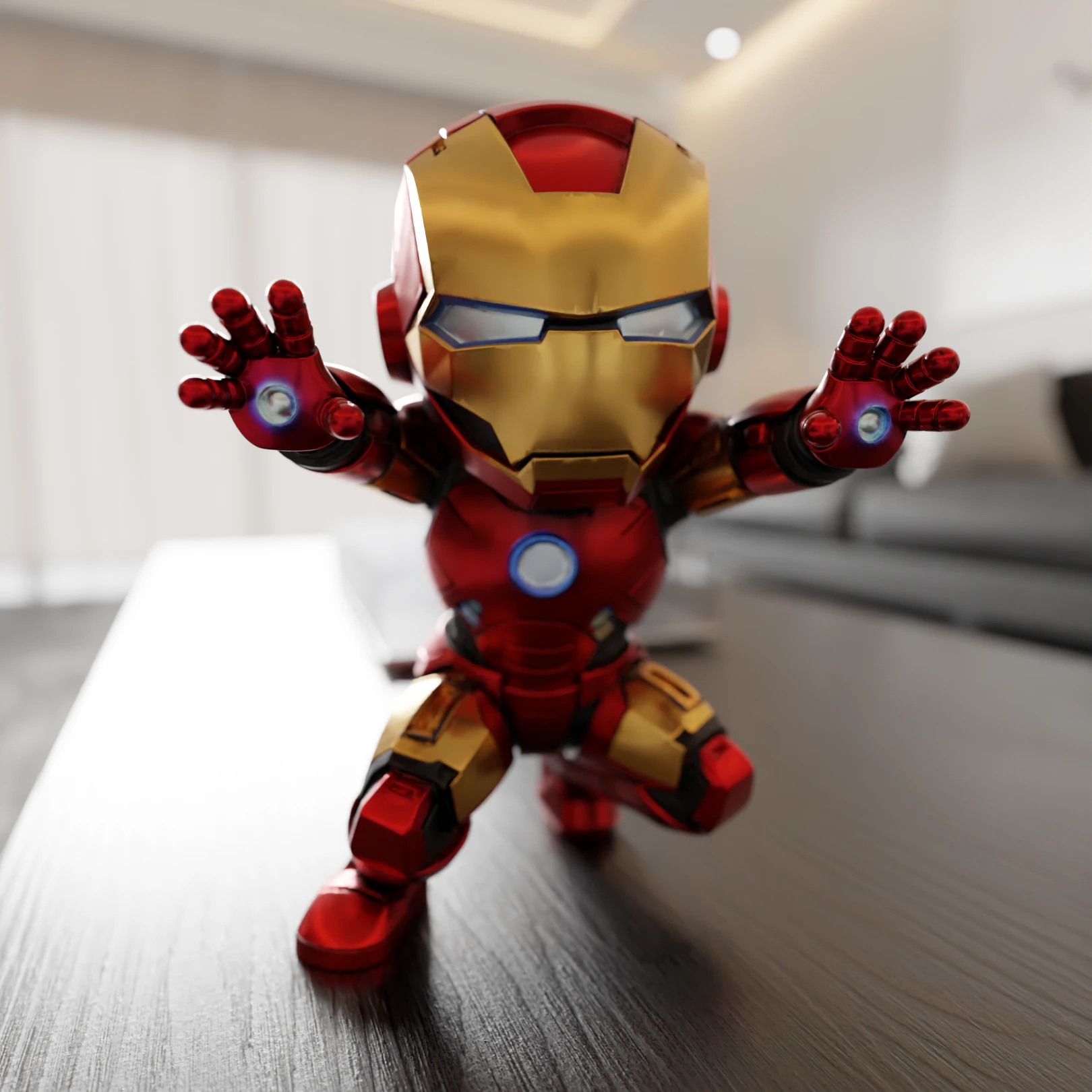 Baby iron man 3D Print Model .c4d .max .obj .3ds .fbx .stl .blend 