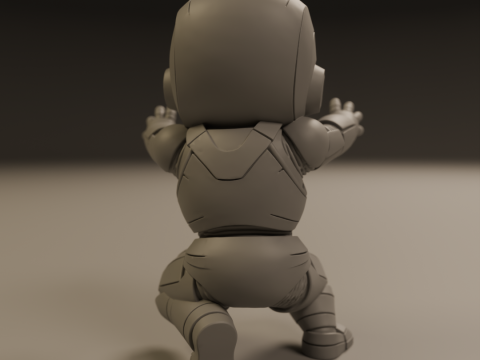 Baby iron man Model Cetak 3D