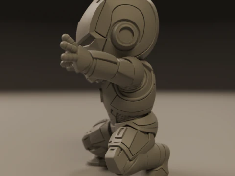 Baby iron man 3D Print Model