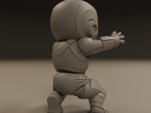 Baby iron man Model Cetak 3D