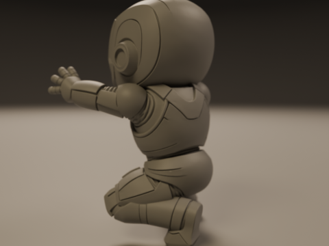 Baby iron man Model Cetak 3D